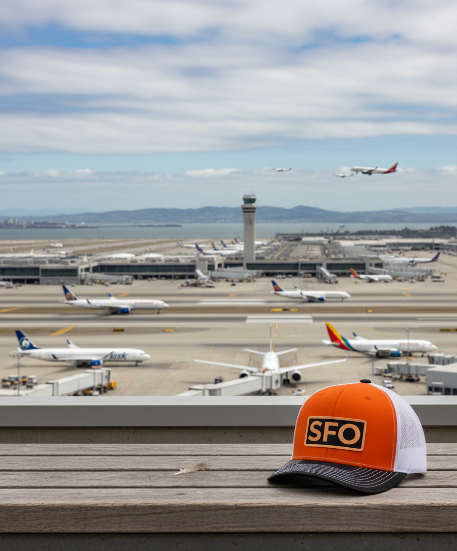 SFO Catch Flights Not Feelings Trucker Hat