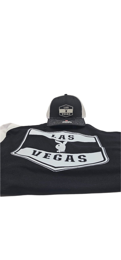 "Las Vegas" Trucker Hat & Three-Quarter Sleeve Baseball T-Shirt
