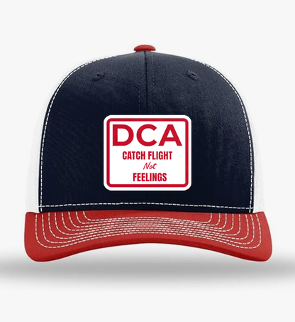 DCA Catch Flights Not Feelings Trucker Hat | Travel Style Snapback