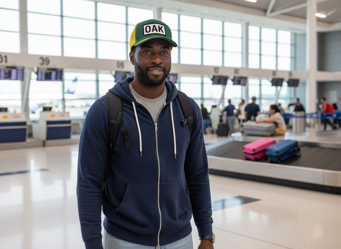 OAK Catch Flights Not Feelings Trucker Hat