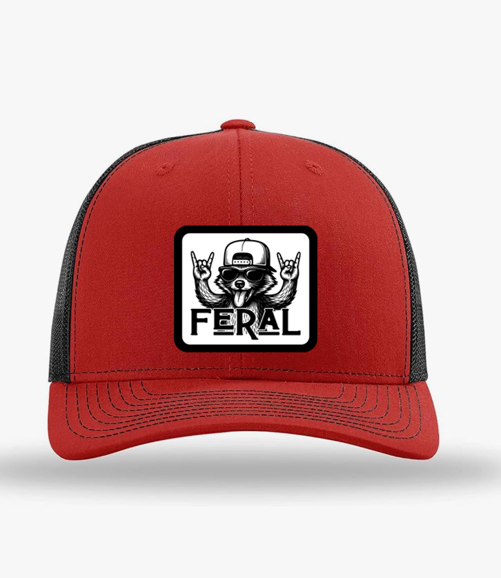 "Feral Raccoon "   Trucker Hat