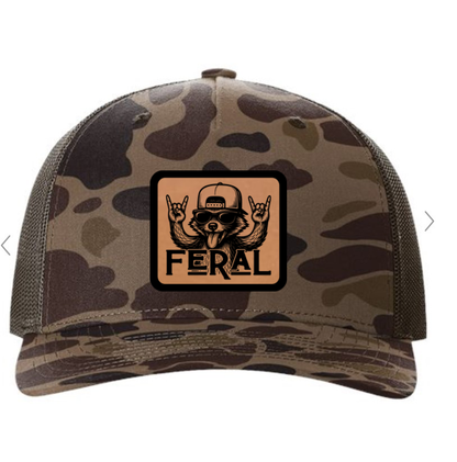 "Feral Raccoon "   Trucker Hat
