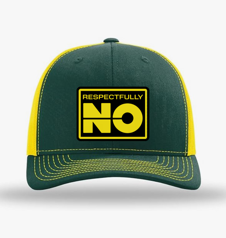 Respectfully… No Trucker Hat