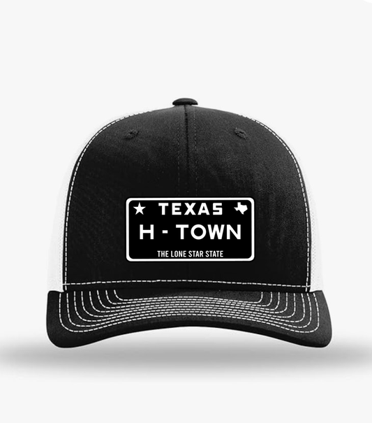 "H-TOWN LICENSE PLATE" Trucker Hat