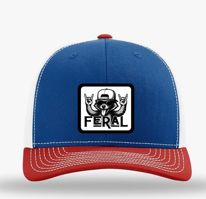 "Feral Raccoon "   Trucker Hat