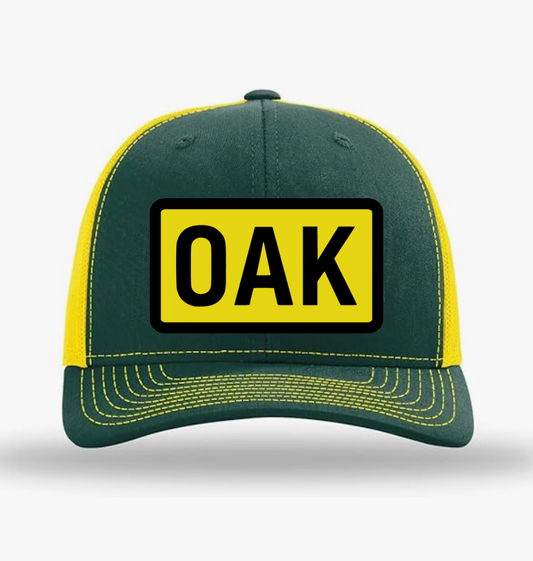 OAK Catch Flights Not Feelings Trucker Hat