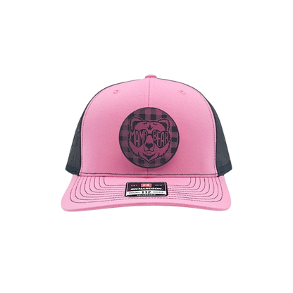 "Checkered Mama Bear" Trucker Hat