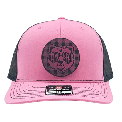 "Checkered Mama Bear" Trucker Hat