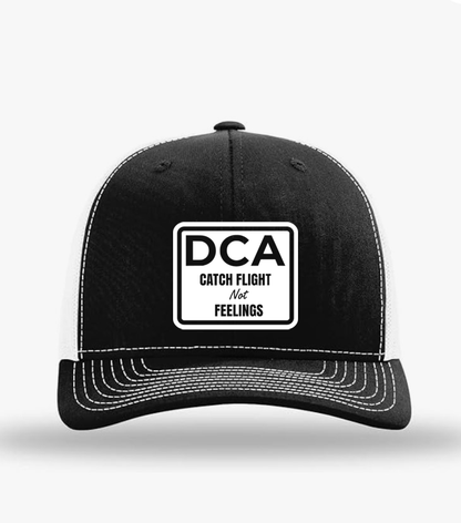 DCA Catch Flights Not Feelings Trucker Hat | Travel Style Snapback