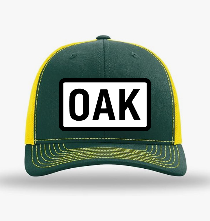 OAK Catch Flights Not Feelings Trucker Hat