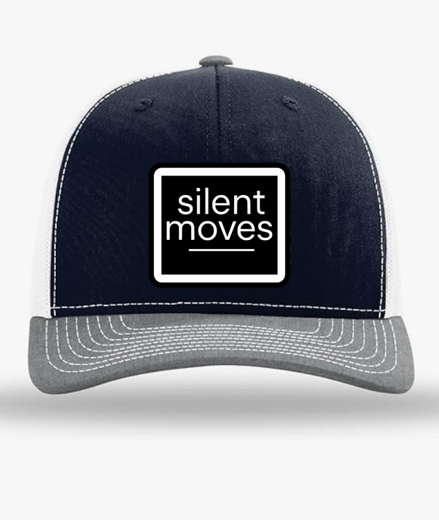 Silent Moves Trucker Hat | Minimal Street Snapback Style